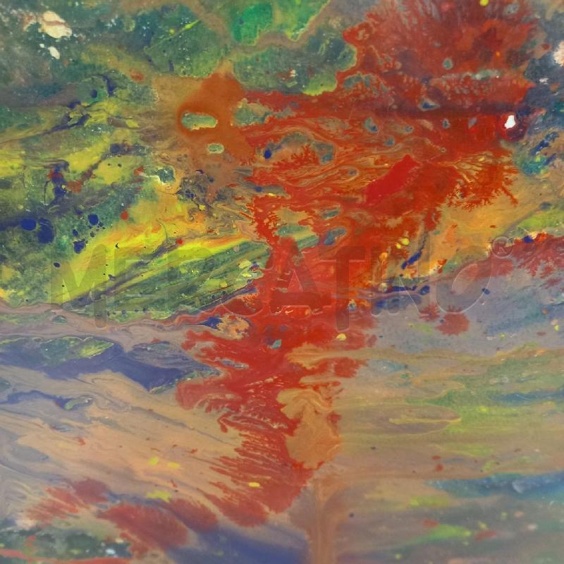 QUADRO PAESAGGIO COSMICO OLIO SMALTO COEN | Mercatino dell'Usato Sandigliano 2
