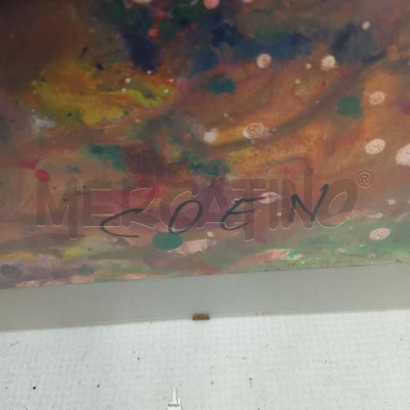 QUADRO PAESAGGIO COSMICO OLIO SMALTO COEN | Mercatino dell'Usato Sandigliano 4