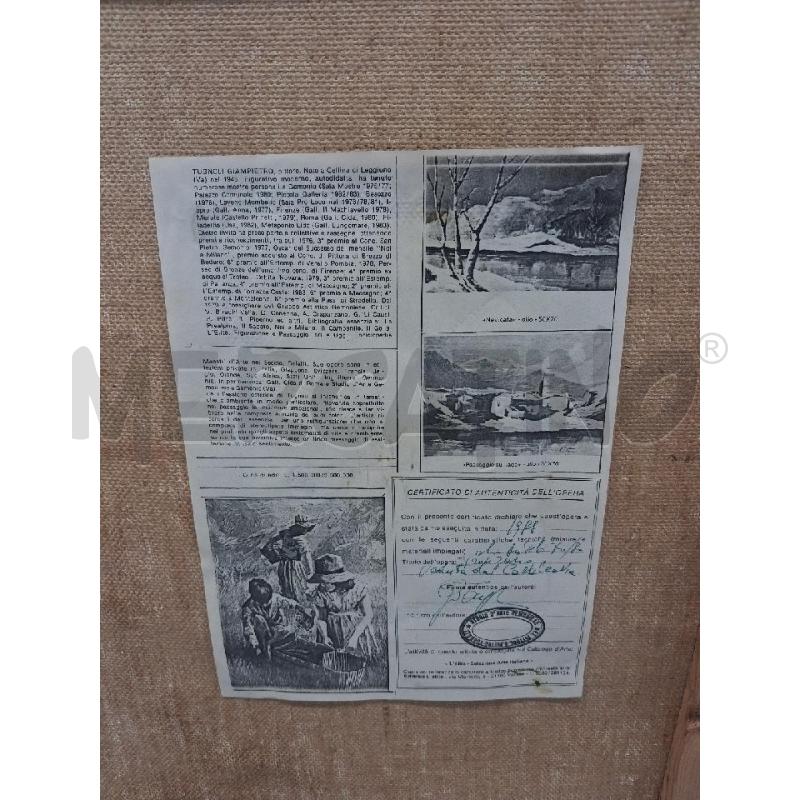 QUADRO PAESAGGIO OLIO GIAMPIETRO TUGNOLI | Mercatino dell'Usato Sandigliano 4