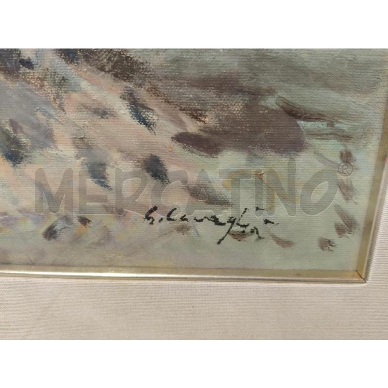 QUADRO PAESAGGIO OLIO GIORGIO CAVAGLIÀ | Mercatino dell'Usato Sandigliano 3