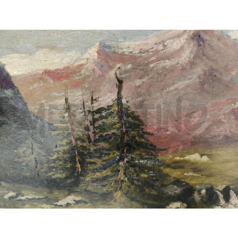 QUADRO PAESAGGIO OLIO LEONARDO RODA | Mercatino dell'Usato Sandigliano 4