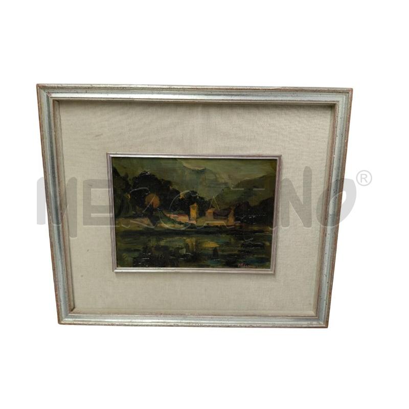 QUADRO PAESAGGIO OLIO MARIO CARACUZZO | Mercatino dell'Usato Sandigliano 1