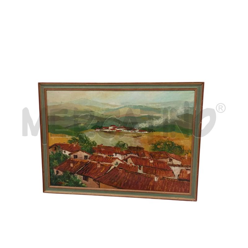 QUADRO PAESAGGIO OLIO RENATO GUTTUSO | Mercatino dell'Usato Sandigliano 1