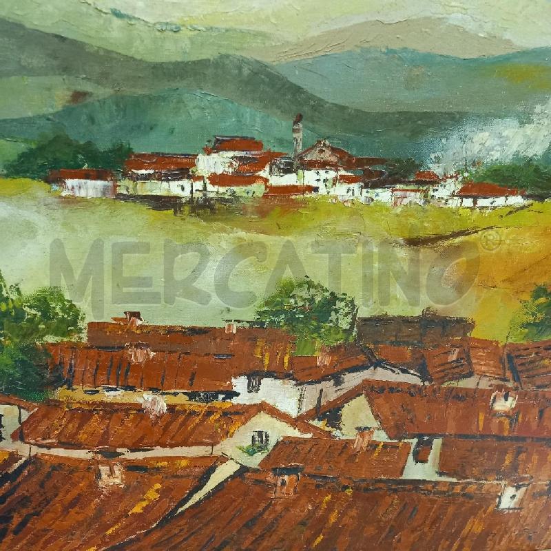 QUADRO PAESAGGIO OLIO RENATO GUTTUSO | Mercatino dell'Usato Sandigliano 2