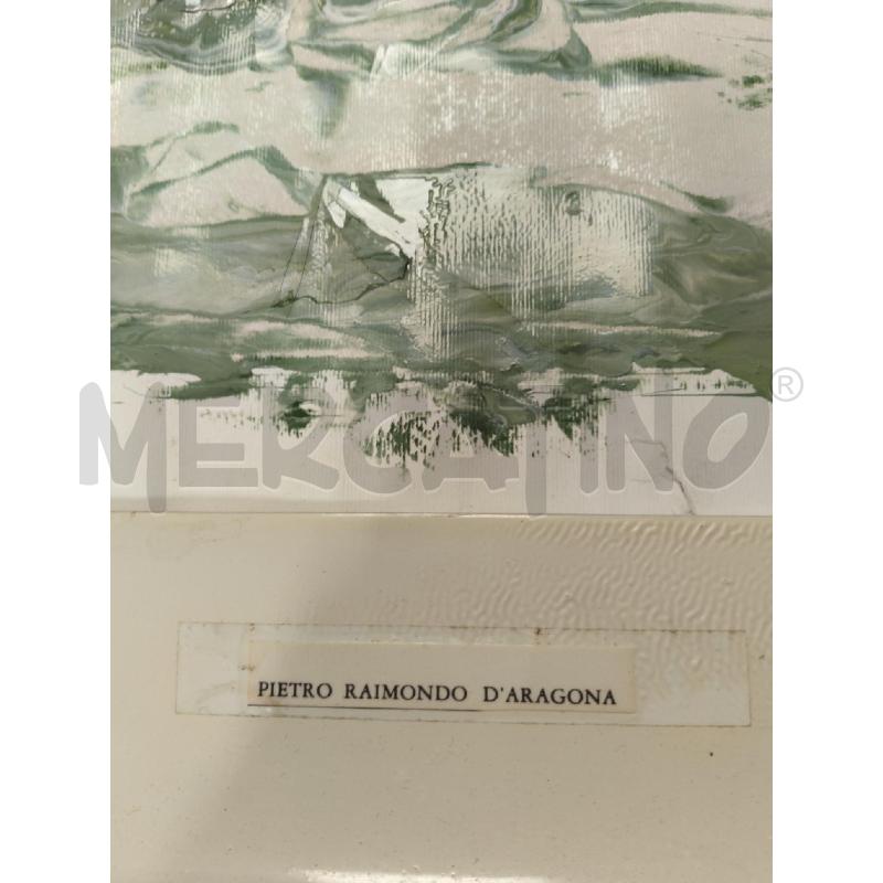 QUADRO PAESE VERDE 50X70 PIETRO D'ARAGONA | Mercatino dell'Usato Sandigliano 3