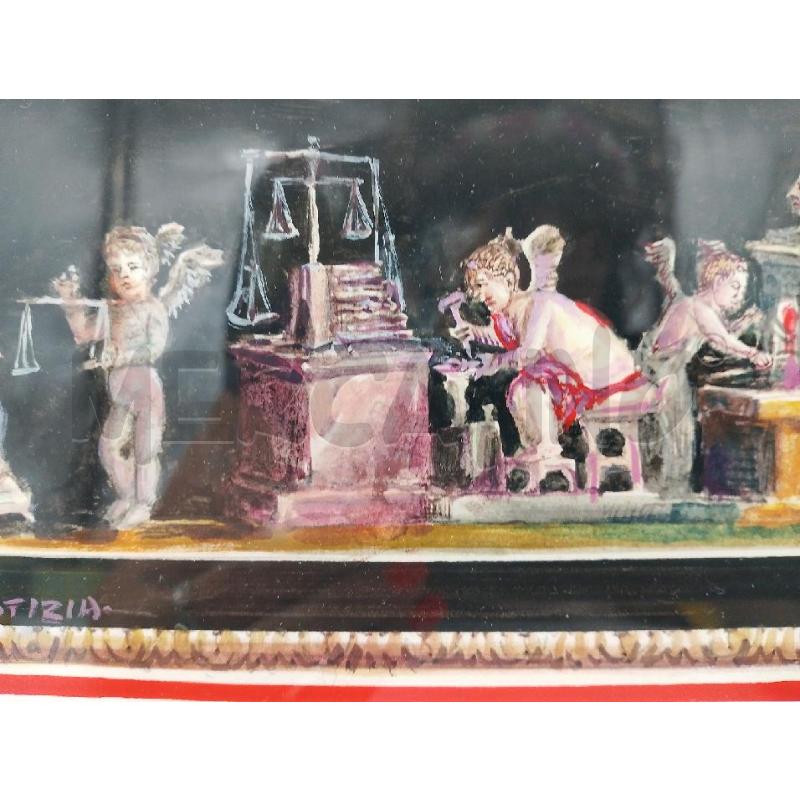 QUADRO POMPEI GIANNI GALLO ACQUERELLO | Mercatino dell'Usato Sandigliano 4