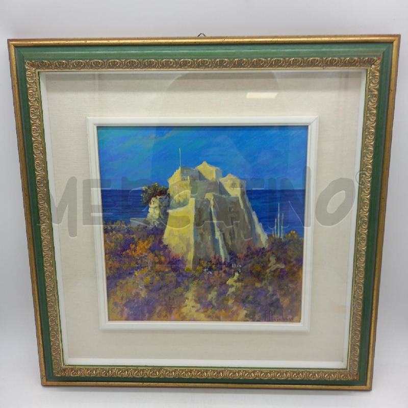 QUADRO ROCCA MARE OLIO ANTONIO VITTORIO MARCHESE | Mercatino dell'Usato Sandigliano 1