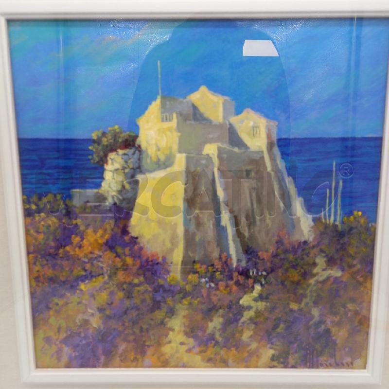 QUADRO ROCCA MARE OLIO ANTONIO VITTORIO MARCHESE | Mercatino dell'Usato Sandigliano 2