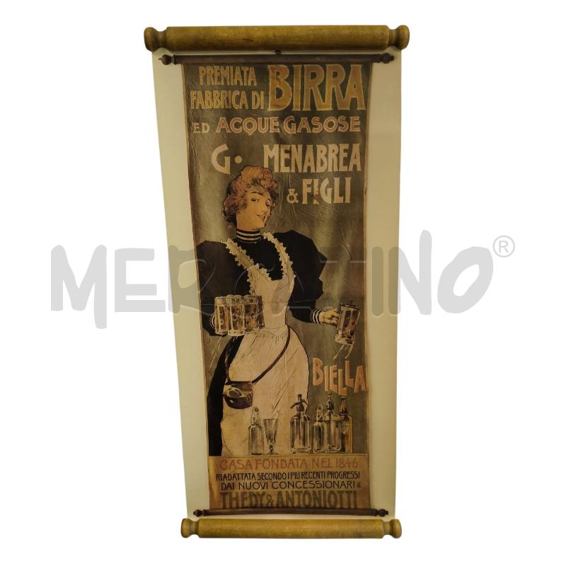 QUADRO STAMPA BIRRA MENABREA | Mercatino dell'Usato Sandigliano 1