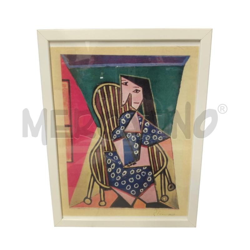 QUADRO STAMPA DONNA PICASSO FIRMATA | Mercatino dell'Usato Sandigliano 1