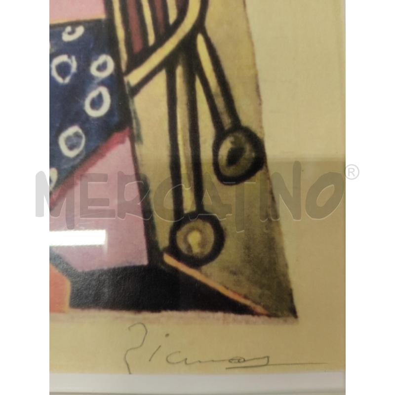 QUADRO STAMPA DONNA PICASSO FIRMATA | Mercatino dell'Usato Sandigliano 3
