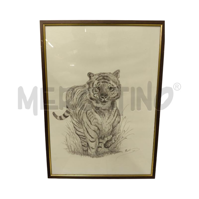QUADRO TIGRE BIRO FIRMATO | Mercatino dell'Usato Sandigliano 1