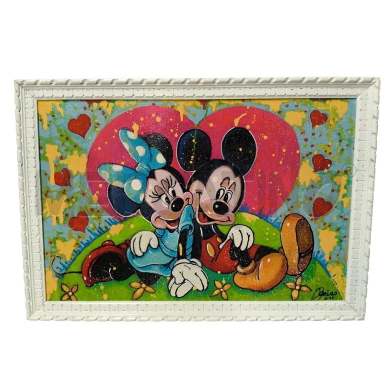 QUADRO TOPOLINO MINNIE ACRILICO FIRMATO | Mercatino dell'Usato Sandigliano 1