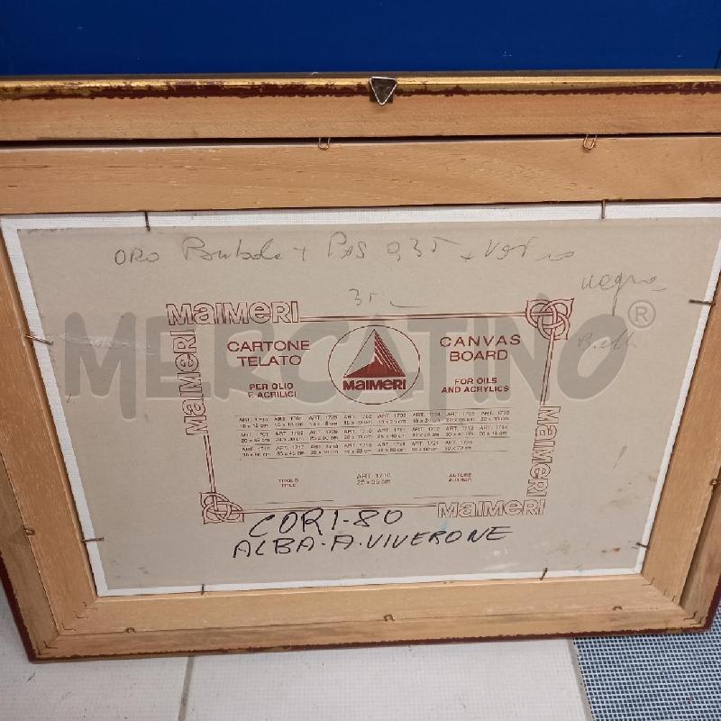 QUADRO VIVERONE OLIO CORI  | Mercatino dell'Usato Sandigliano 4
