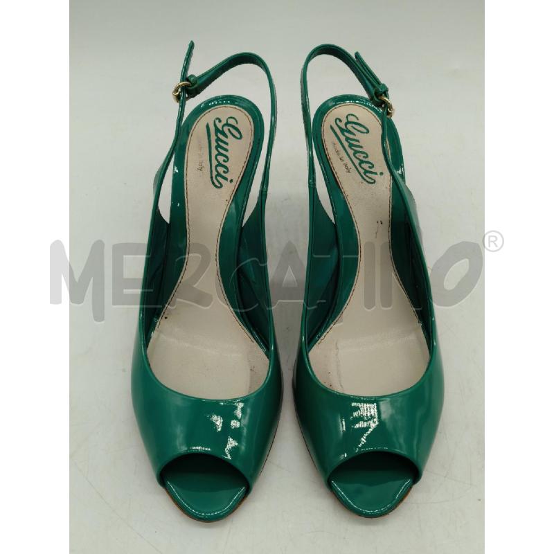 SANDALI D.GUCCI 39 VERDI TACCO  | Mercatino dell'Usato Sandigliano 2