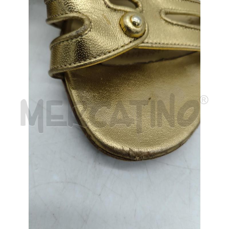 SANDALI D.MOSCHINO 38 DORATI  | Mercatino dell'Usato Sandigliano 4