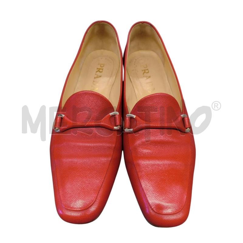 SCARPE D.35/36 PRADA ROSSA FIBBIETTA DAV | Mercatino dell'Usato Sandigliano 1
