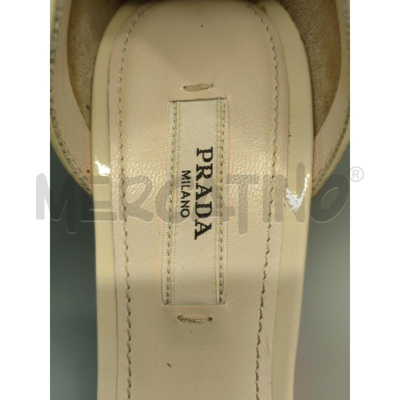 SCARPE D.36/37 PRADA BEIGE PUNTA FIOCCO  | Mercatino dell'Usato Sandigliano 4