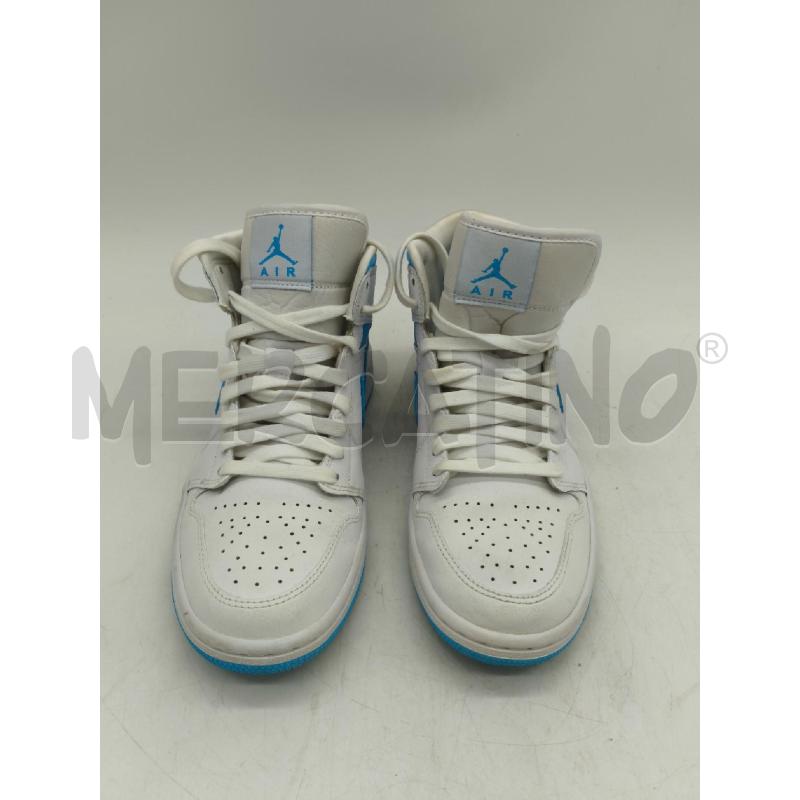 SCARPE D.38.5 NIKE AIR JORDAN BIANCO AZZURRO | Mercatino dell'Usato Sandigliano 1