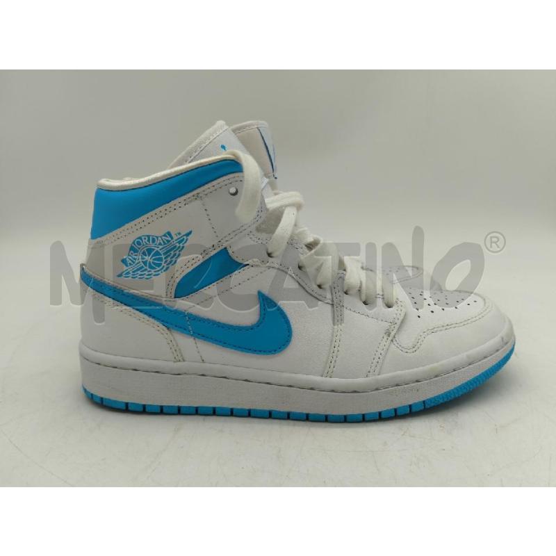 SCARPE D.38.5 NIKE AIR JORDAN BIANCO AZZURRO | Mercatino dell'Usato Sandigliano 2