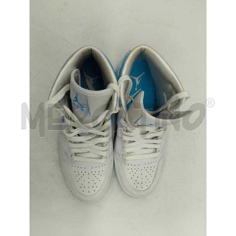 SCARPE D.38.5 NIKE AIR JORDAN BIANCO AZZURRO | Mercatino dell'Usato Sandigliano 3
