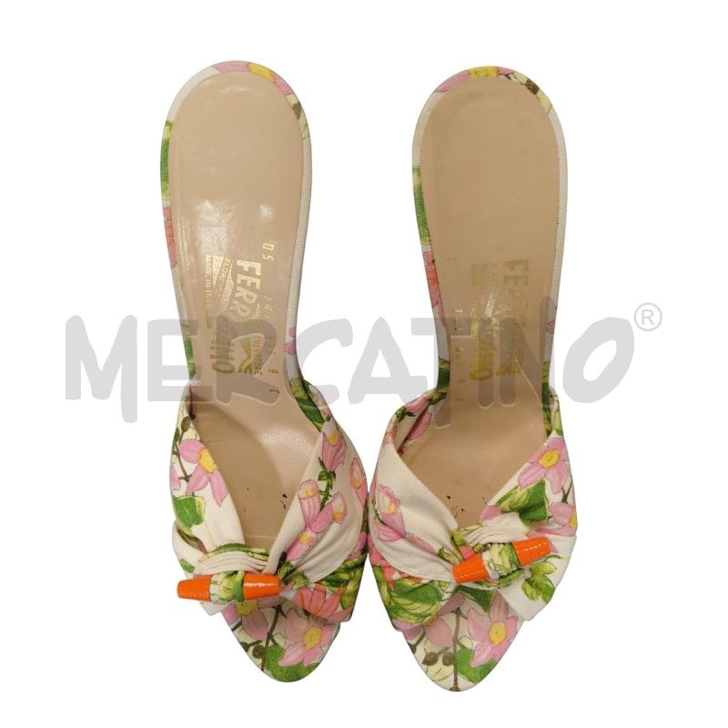 SCARPE D.40 FERRAGAMO FANT.FIORI ALTE | Mercatino dell'Usato Sandigliano 4