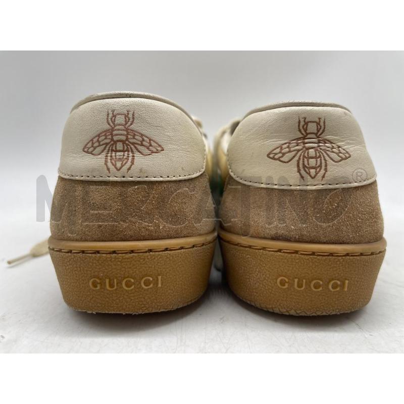 SCARPE D.GUCCI 39 G74 PELLE BEIGE VERDI ROSSE | Mercatino dell'Usato Sandigliano 4