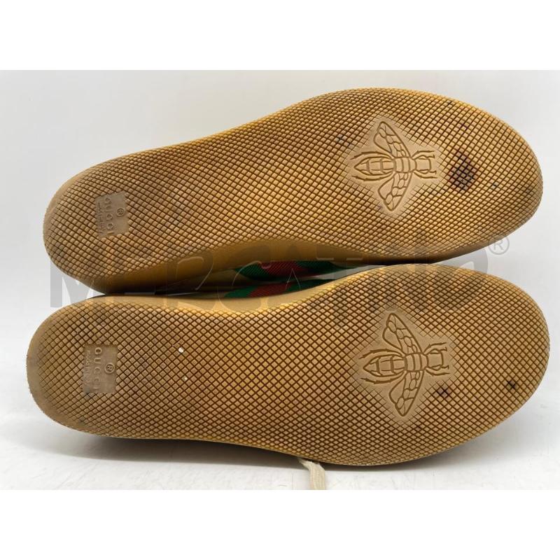 SCARPE D.GUCCI 39 G74 PELLE BEIGE VERDI ROSSE | Mercatino dell'Usato Sandigliano 5