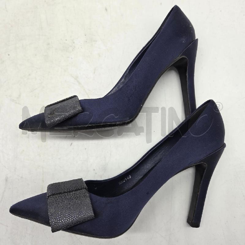 SCARPE D.LOUIS VITTON 39 BLU SATIN FIOCCO  | Mercatino dell'Usato Sandigliano 4