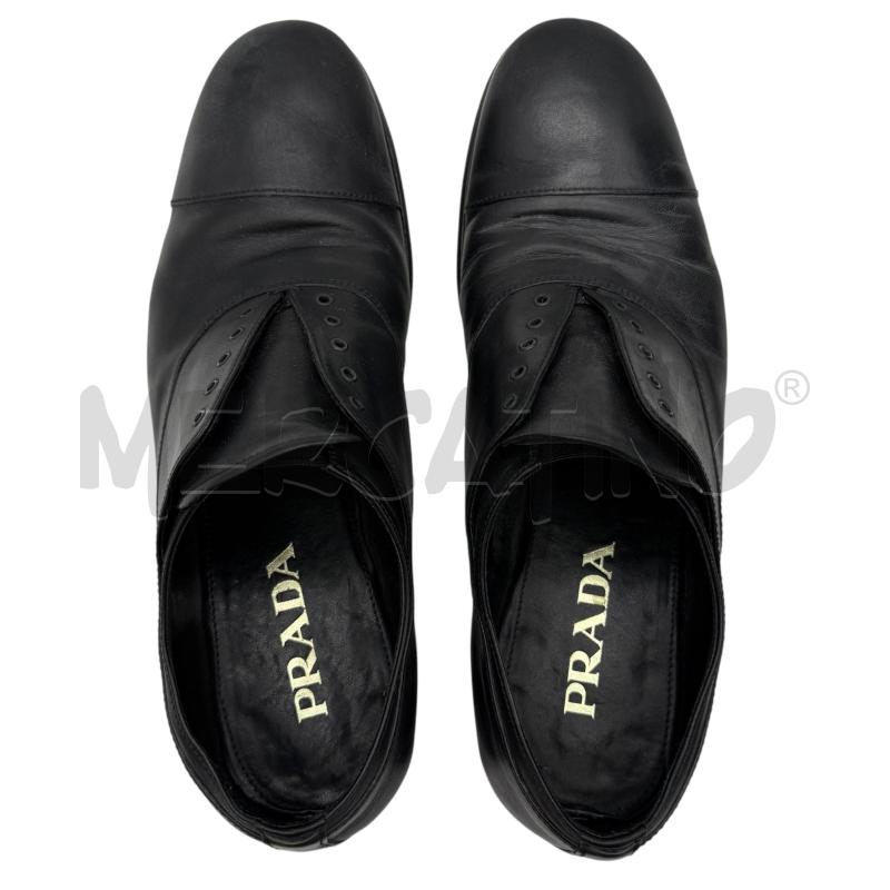 SCARPE U.40/41 PRADA MILANO NERO PELLE | Mercatino dell'Usato Sandigliano 3