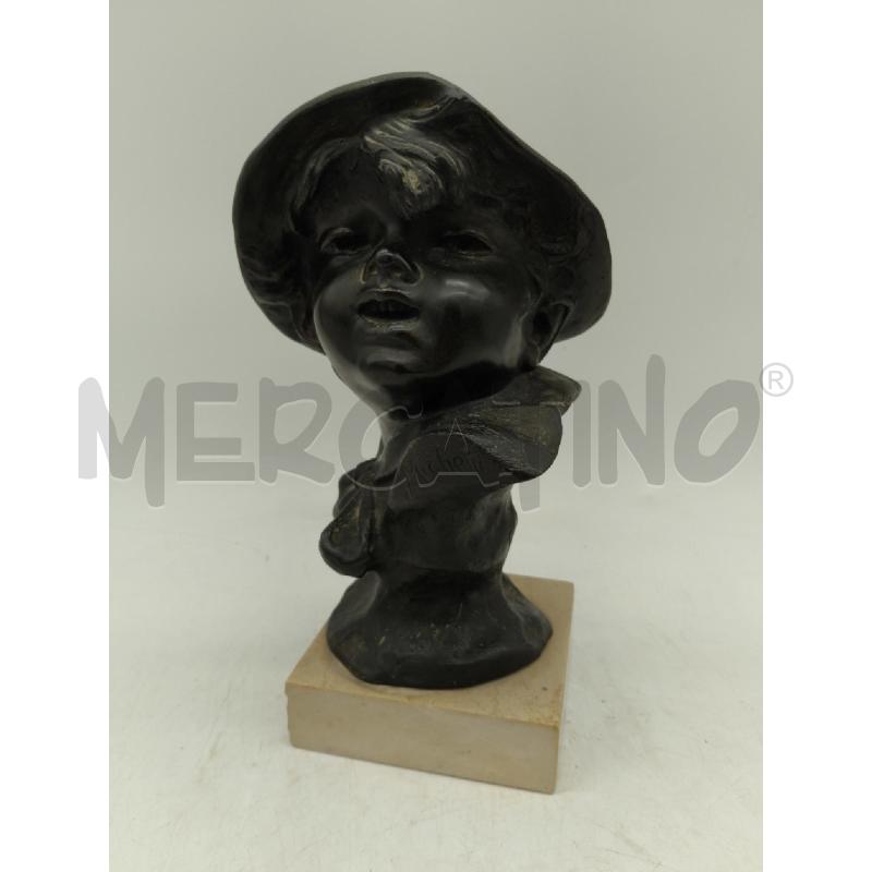 SCULTURA BRONZO BAMBINO MICHETTI | Mercatino dell'Usato Sandigliano 1