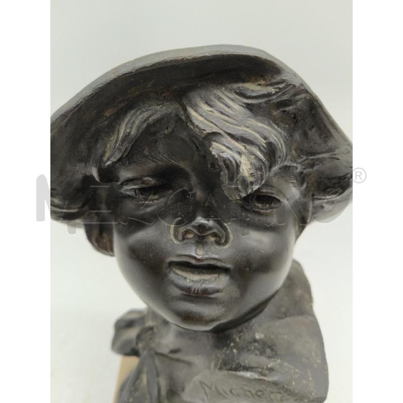 SCULTURA BRONZO BAMBINO MICHETTI | Mercatino dell'Usato Sandigliano 4