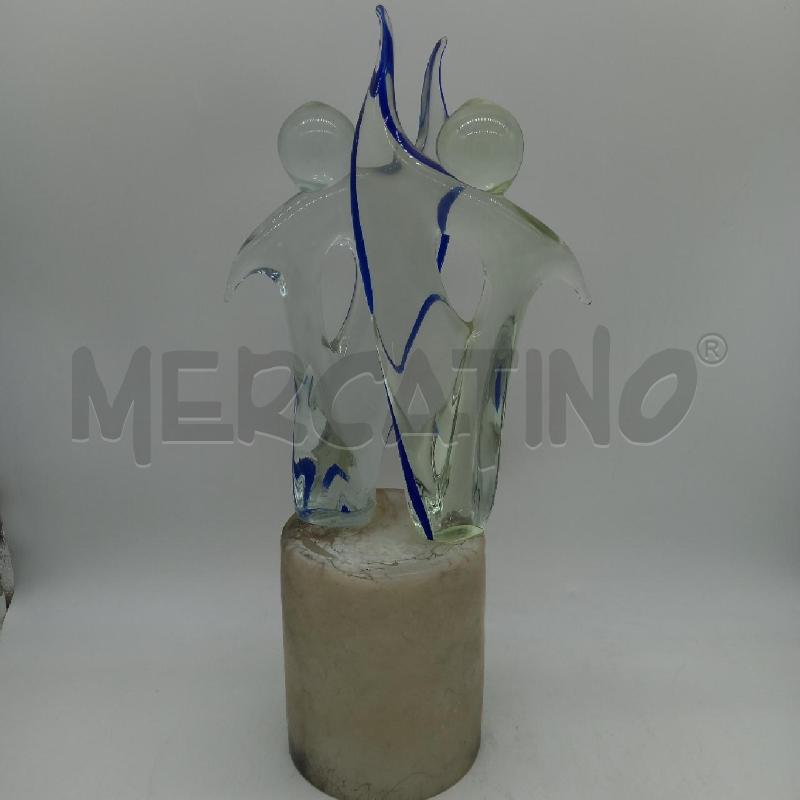 SCULTURA DUE AMANTI MURANO ALFREDO ROSSI | Mercatino dell'Usato Sandigliano 1