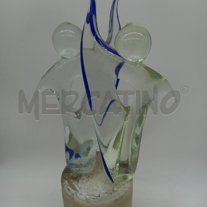 SCULTURA DUE AMANTI MURANO ALFREDO ROSSI | Mercatino dell'Usato Sandigliano 2