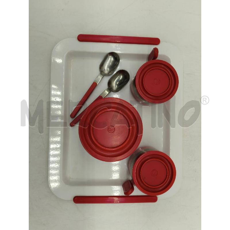 SERVIZIO DA 2 MORINOX ROSSO | Mercatino dell'Usato Sandigliano 3