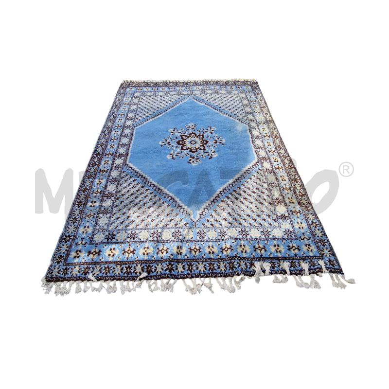 TAPPETO 208X292 AZZURRO MAROCCO | Mercatino dell'Usato Sandigliano 2