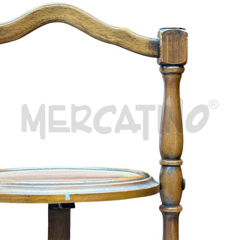 TAVOLINETTO PIEGHEVOLE LEGNO 3 RIPIANI | Mercatino dell'Usato Sandigliano 3