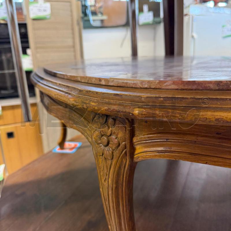 TAVOLINO LEGNO PIANALE MARMO  | Mercatino dell'Usato Sandigliano 2