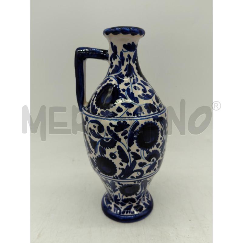 VASO FAENZA BIANCO E BLU STILE BROCCA | Mercatino dell'Usato Sandigliano 2