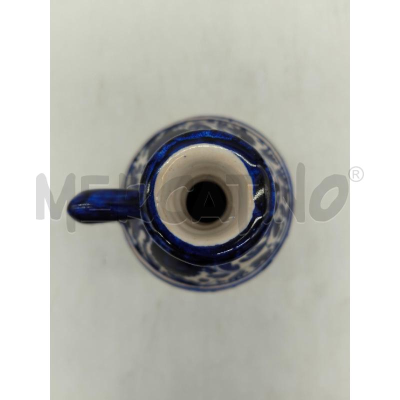 VASO FAENZA BIANCO E BLU STILE BROCCA | Mercatino dell'Usato Sandigliano 3
