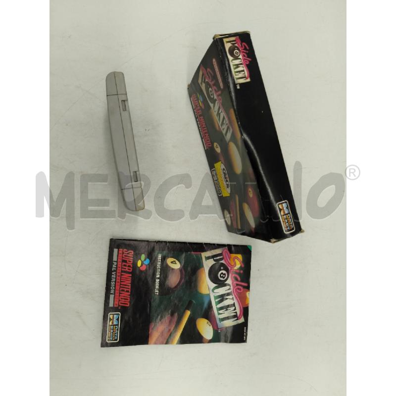 VIDEO GIOCO NINTENDO SNES SIDE POCKET | Mercatino dell'Usato Sandigliano 2