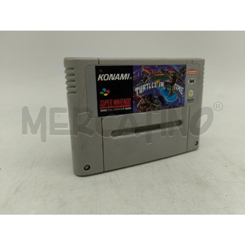 VIDEO GIOCO SNES TURTLES IN TIME | Mercatino dell'Usato Sandigliano 1