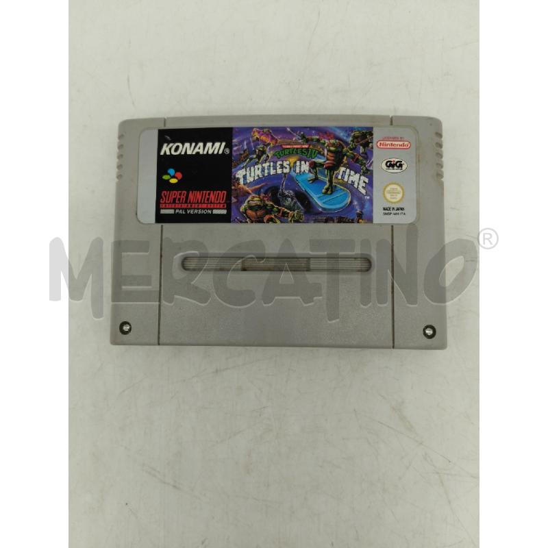 VIDEO GIOCO SNES TURTLES IN TIME | Mercatino dell'Usato Sandigliano 2
