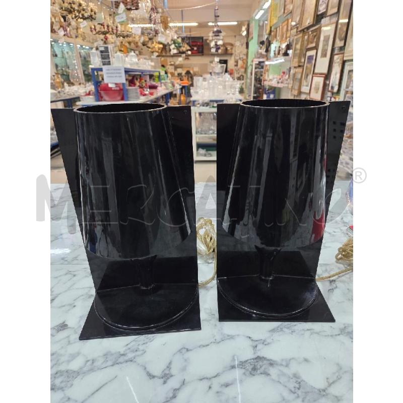 ABAT JOUR COPPIA PLASTICA NERA BASE QUADRATA | Mercatino dell'Usato Benevento 1