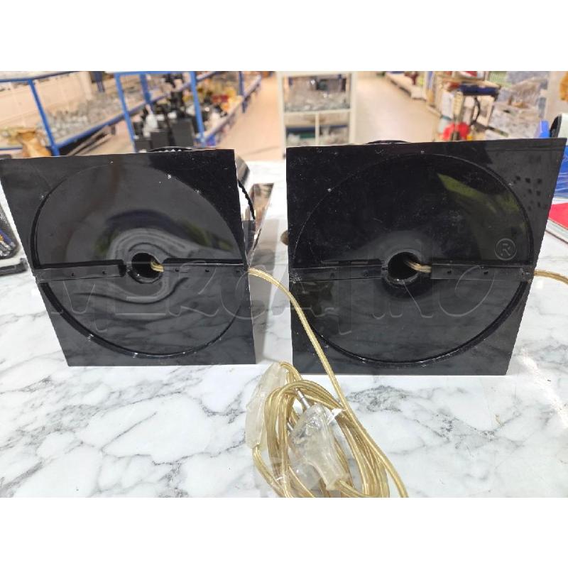 ABAT JOUR COPPIA PLASTICA NERA BASE QUADRATA | Mercatino dell'Usato Benevento 3