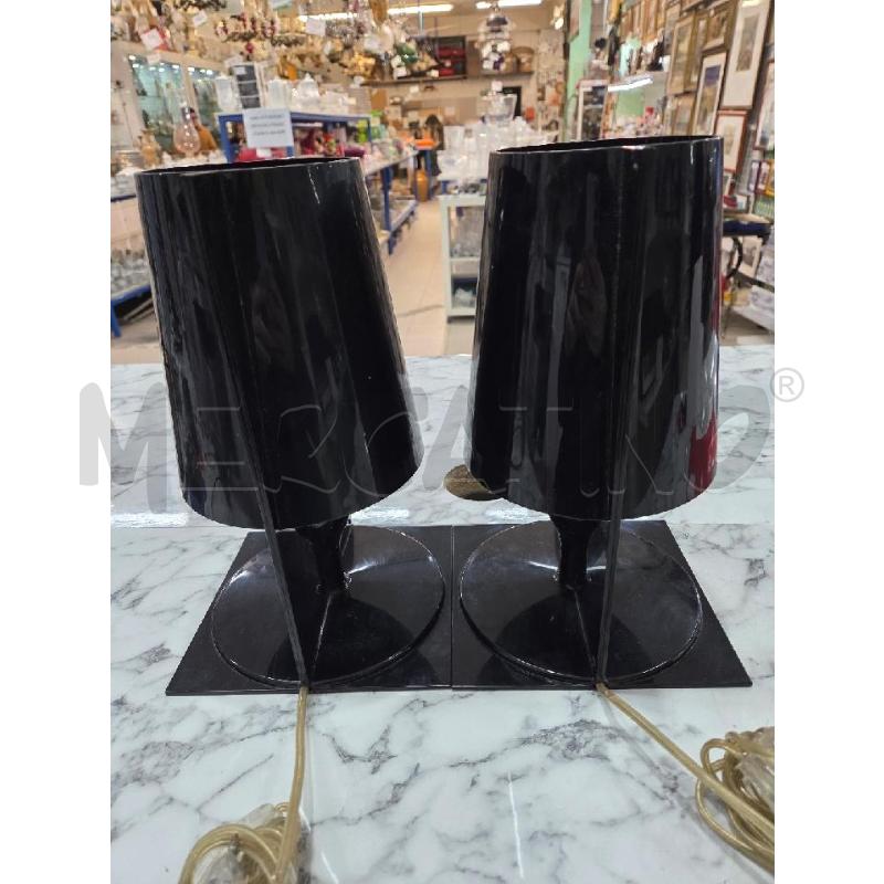 ABAT JOUR COPPIA PLASTICA NERA BASE QUADRATA | Mercatino dell'Usato Benevento 4