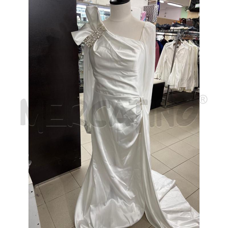 ABITO DONNA CERIMONIA BIANCO APPLICAZIONE STRASS SPALLA ROMEO GIGLI | Mercatino dell'Usato Benevento 1
