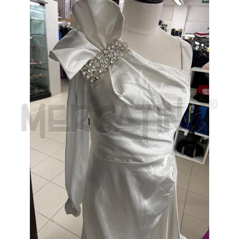 ABITO DONNA CERIMONIA BIANCO APPLICAZIONE STRASS SPALLA ROMEO GIGLI | Mercatino dell'Usato Benevento 2
