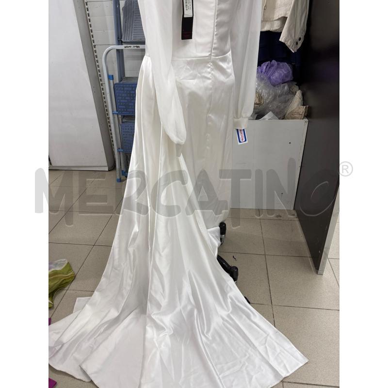 ABITO DONNA CERIMONIA BIANCO APPLICAZIONE STRASS SPALLA ROMEO GIGLI | Mercatino dell'Usato Benevento 3