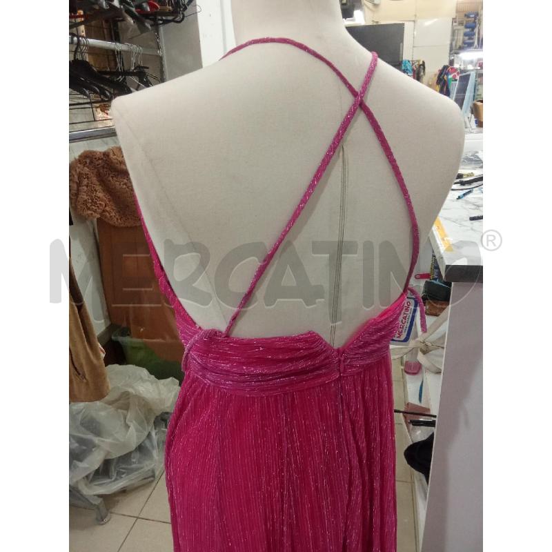 ABITO DONNA FUCSIA SFUMATO CON STOLA PLISSETTATO SILENCE | Mercatino dell'Usato Benevento 4